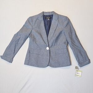 ✴️3xHP✴️Chambray Blazer NWT